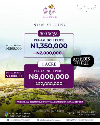 Ile-oba, Along Moniya, Ibadan, Oyo, Mixed-use Land for Sale