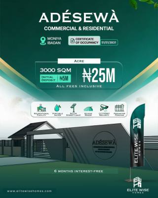 Land in a Prime Location, AdÉsẸwÀ Estate, Moniya, Ibadan, Oyo, Mixed-use Land for Sale
