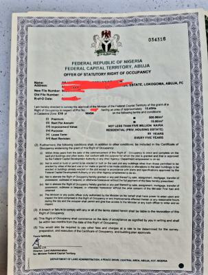 15.45 Hectares, with C of O, Wasa, Apo, Abuja, Residential Land for Sale