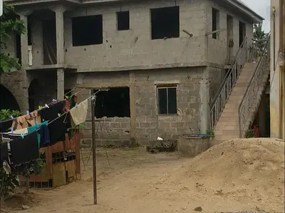 Block of 4 Flats (2 Bedroom Flat Each) Plus Vacant Land and Fenced — Iyana School Bus-Stop, Teleda Cda, Iba, Ojo, Lagos