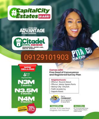 Plots of Affordable Land, Egboredo, Mercy City Axis, Okpe, Delta, Mixed-use Land for Sale