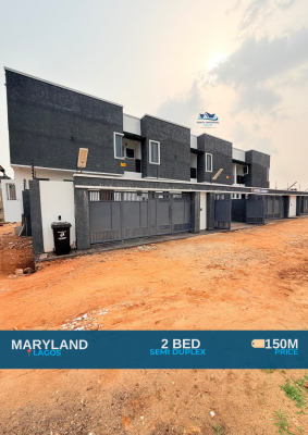 Newly Built 2 Bedroom Semi Detached Duplex in Secured Neighborhood, Maryland, Lagos, Semi-detached Duplex for Sale