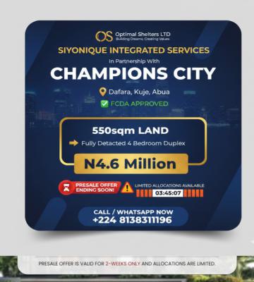 a Limited Opportunity Inside a Fully Approved Master-planned City, Dafara, Kuje, Abuja, Kuje, Abuja, Residential Land for Sale