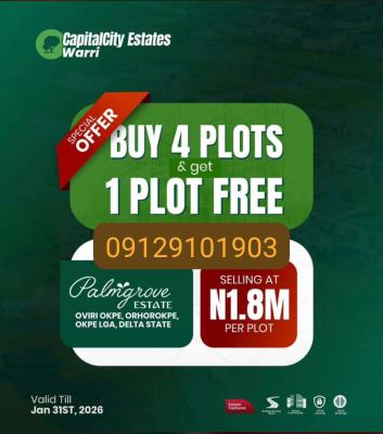 Buy 4 Plots and Get 1 Free in Warri, Oviri Orhorokpe, Okpe, Delta, Mixed-use Land for Sale