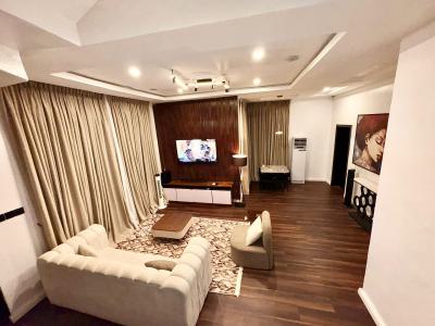 Fully Furnished 4-bedroom Terrace with 5kva Inverter, Ikota Villa Estate, Ikota, Lekki, Lagos, Terraced Duplex for Rent