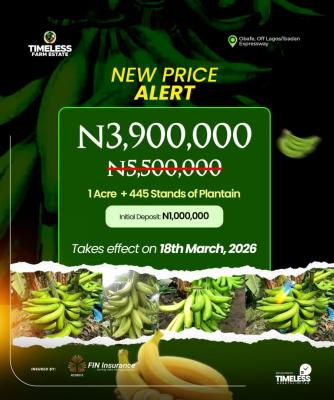 Timeless Farm Estate, Obafemi Owode, Ogun, Commercial Land for Sale