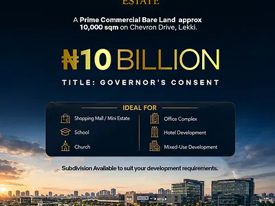 10,000SQM Premium Commercial Land — Lekki, Lagos