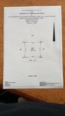 an Estate Plot for Detached Duplex, Civil Defence Estate, Karshi, Nasarawa, Residential Land for Sale