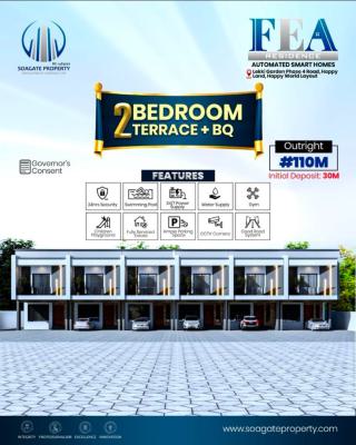 Luxury 2 Bedroom Terrace Duplex with Fitted Kitchen and Maids Room, Lekki Gardens Phase 4 Road Behind Lagos Business School, Ajiwe, Ajah, Lagos, Terraced Duplex for Sale