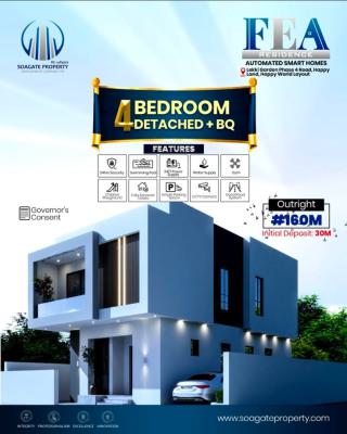 Luxury 4 Bedrooms Fully Detached Duplex with Fitted Kitchen and Bq, Lekki Gardens Phase 4 Road Behind Lagos Business School(lbs), Ajiwe, Ajah, Lagos, Detached Duplex for Sale