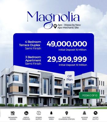 4 Bedroom Terrace Duplex Semi Finish, Apo - Wassa By New Apo Mechanic Site, Apo, Abuja, Terraced Duplex for Sale