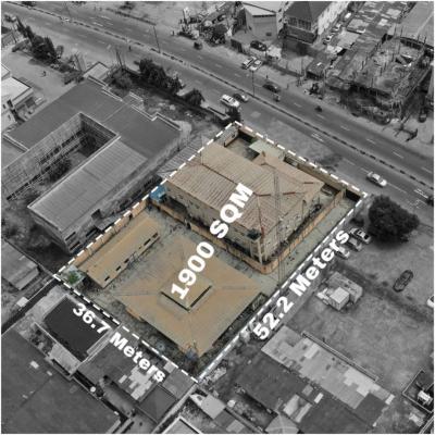 1900sqm with Duplex and Bungalows Perfectly Fit for Commercial Purpose, Ogba, Ikeja, Lagos, Commercial Land for Sale