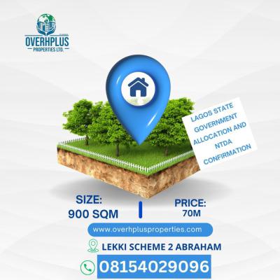 900sqn Plot of Land, Lekki Scheme 2, Lekki, Lagos, Mixed-use Land for Sale