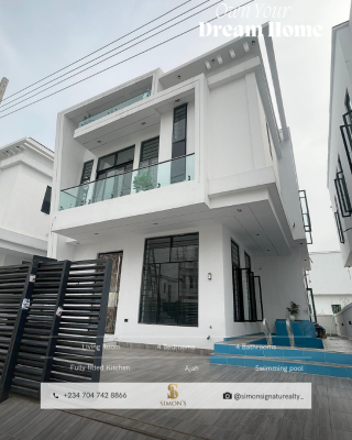 4 Bedroom Luxury Duplex, Ajah, Lagos, Detached Duplex for Sale