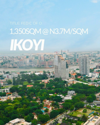 a Prime 1,350 Sqm Land, Lugard Road, Ikoyi, Lagos, Mixed-use Land for Sale