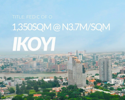 a Prime 1,350 Sqm Land, Lugard Road, Ikoyi, Lagos, Mixed-use Land for Sale