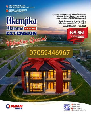 Plots of Affordable Land, Ohabela Farmland Avu - Obosima Road, Owerri West, Imo, Mixed-use Land for Sale