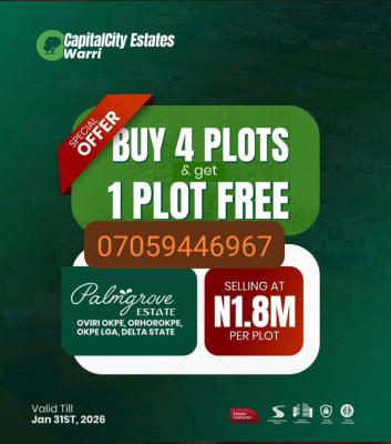 Buy 4 Plots and Get 1 Free, Oviri Orhorokpe, Okpe, Delta, Mixed-use Land for Sale