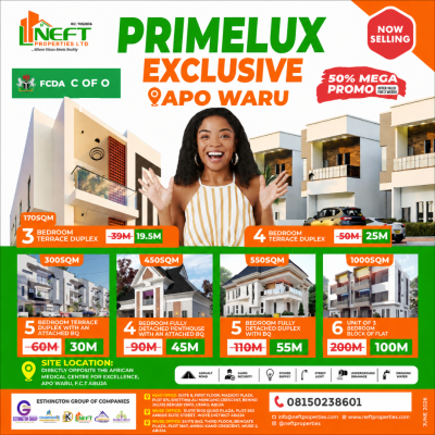 Land for 4 Bedrooms Terraced Duplex