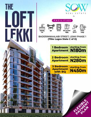 Offplan Luxurious 3-bedroom Apartment, Sow Residence Estate, Lekki Phase 1, Lekki, Lagos, Block of Flats for Sale