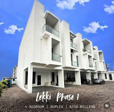 Affordable 4 Bedroom Terrace Duplex with Swimming Pool, Lekki Phase 1, Lekki, Lagos, Terraced Duplex for Sale