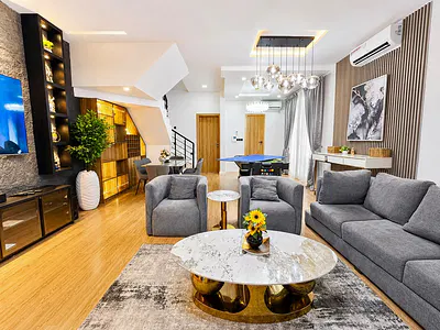 Luxury 3 Bedroom Terrace Duplex with Swimming Pool, PS5 and Snooker