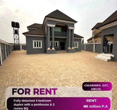 4 Bedrooms Detached Duplex + Bq + Penthouse, Gwarinpa, Abuja, Detached Duplex for Rent