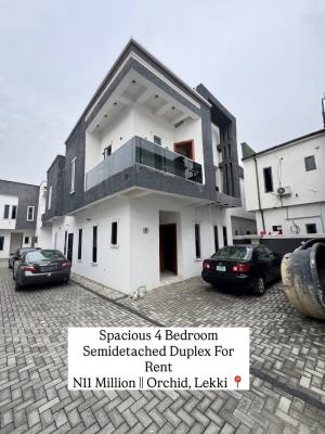 Beautiful Luxury 4 Bedroom Semi Detached Duplex with Bq, Orchid Road, Lekki, Lagos, Semi-detached Duplex for Rent