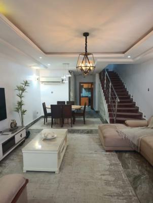 Well Refurbished 4 Bedroom Fully Furnished Terrace Duplex,bq, Katampe Extension, Katampe, Abuja, Terraced Duplex for Rent