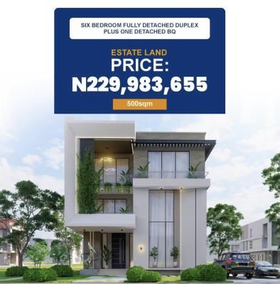 Estate Plot Sized 500sqm for a 6 Bedroom Fully Detached Duplex with Bq, Off Family Worship, Wuye, Abuja, Residential Land for Sale