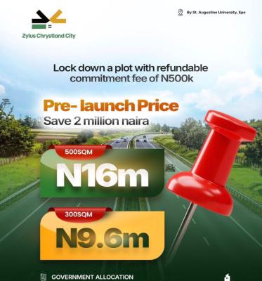 Developed Dry Land Ready for Buy and Build, Chrstyland City Located Opposite St Augustine University Igbonla, Epe, Lagos, Mixed-use Land for Sale