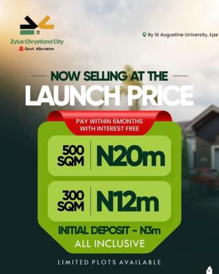 Developed Dry Land Ready for Buy and Build, Chrstyland City C of O Locate Opposite St Augustine University Igbonla, Epe, Lagos, Mixed-use Land for Sale