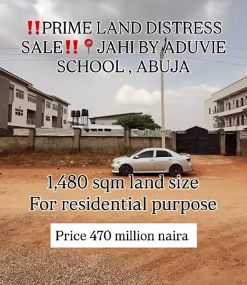 Prime Private Residential Land, By Aduvie School, Jahi, Abuja, Residential Land for Sale
