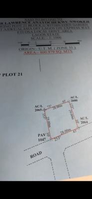 800 Sqm  Land, Ajah, Lagos, Land for Sale
