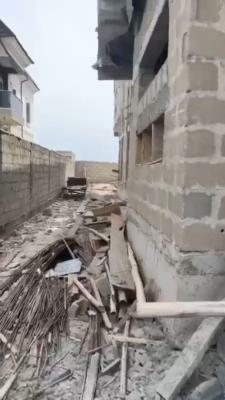 Distress: Land Measuring 1 Plot with Carcass Building, Ologolo, Lekki, Lagos, Residential Land for Sale