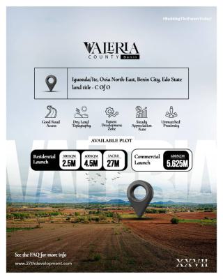 Plot of Land with Good Title ( C of O), Iguosula/item, Benin, Oredo, Edo, Mixed-use Land for Sale