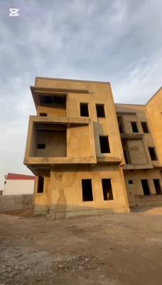 Carcass, 4bedrooms Terrace Duplex, Carcass, in Mini Estate., Guzape District, Abuja, Terraced Duplex for Sale