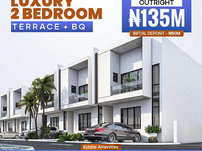 2 Bedrooms Terrace+ BQ — Atlantic Layout in Lekki Garden 4, Olokonla, Ajah, Lagos