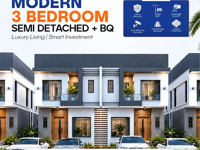 2 Bedrooms Terrace Duplex + BQ — Lagos Business School Axis, Sangotedo, Ajah, Lagos