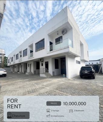 Beautiful Luxury 3 Bedroom Terrace Duplex, Chevron Drive, Lekki, Lagos, Terraced Duplex for Rent