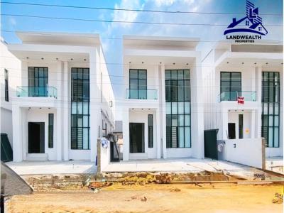 Tastefully 4 Bedroom Fully Detached Duplex with Bq, Secure Estate After Lbs Ajah Lagos, Sangotedo, Ajah, Lagos, Detached Duplex for Sale