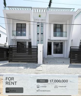 Beautiful Luxury 4 Bedroom Semi Detached Duplex with Bq, Ikota, Lekki, Lagos, Semi-detached Duplex for Rent