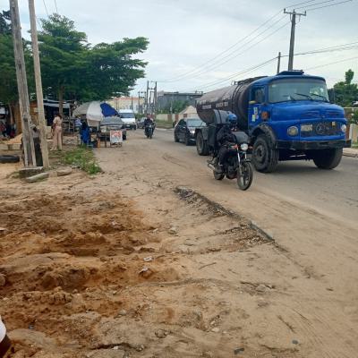 a Bare Land Facing The Expressway, Ogombo Road, Ogombo, Ajah, Lagos, Commercial Land for Rent