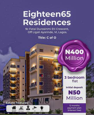 Luxury 3 Bedroom Apartment with Excellent Facilities, Eighteen65 Residences Located Off Ligali Ayorinde, Victoria Island (vi), Lagos, Flat / Apartment for Sale
