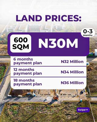Peak Paradise Estate Abijo, Abijo Lekki, Abijo, Lekki, Lagos, Residential Land for Sale