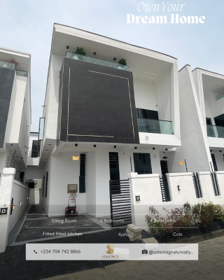 Massive 4 Bedroom, Ajah, Lagos, Semi-detached Duplex for Sale