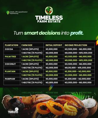 Timeless Farm Estate -- Profitable Farmland, Off Lagos–ibadan Expressway, Obafemi Owode, Ogun, Commercial Land for Sale
