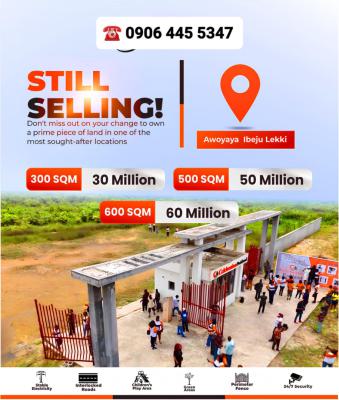C of O Plots of Land, Awoyaya, Ibeju Lekki, Lagos, Residential Land for Sale