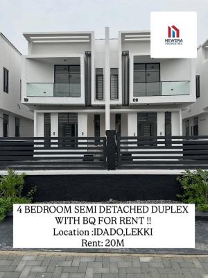 4 Bedroom Semi Detached Duplex with Bq, Idado, Lekki, Lagos, Detached Duplex for Rent