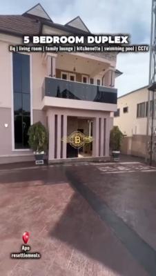 Brand New 5 Bedroom Fully Furnished Duplex, Zone-e Apo, Apo Resettlement, Apo, Abuja, Detached Duplex for Sale